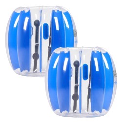 Täytettävät törmäilypallot PVC 950x950x900 mm 2 kpl siniraidalliset ulkopeleihin