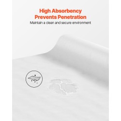 Tutkimuspöydän suojapaperi 21 tuumaa kreppipinta kertakäyttöinen 12 rullaa