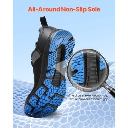 Monikäyttöiset treenikengät leveällä varvasosalla neulotulla päällisellä kumipohjalla musta