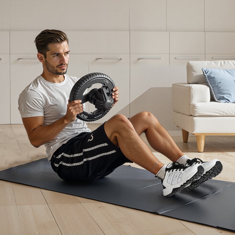 Treenikengät Oxford-kangas leveä W-lesti koko UK8 valkoinen MD-kumipohja