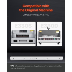 Varaterä sähköiseen paperileikkuriin työkaluteräksestä 585 x 44 x 6 mm E330D E330S