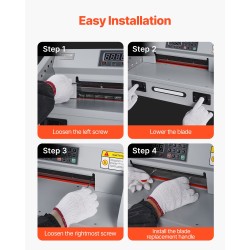 Varaterä sähköiseen paperileikkuriin työkaluteräksestä 585 x 44 x 6 mm E330D E330S