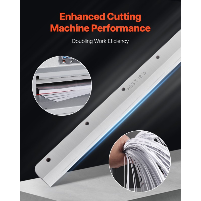 Varaterä sähköiseen paperileikkuriin työkaluteräksestä 585 x 44 x 6 mm E330D E330S