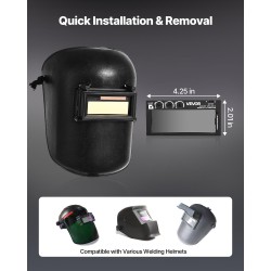 Automaattisesti tummuva kultapinnoitettu hitsauslinssi luonnollinen värintoisto 108 x 51 mm 5–13