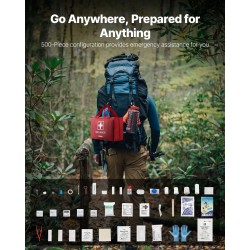 Ensiapulaukku 600D nailon 500 ensiaputarviketta kotiin autoon retkeilyyn