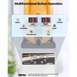 Jääjuomakone ruostumatonta terästä viidentoista litran säiliöllä ammattilaiskäyttöön