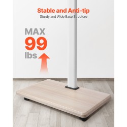 Manuaalinen teräslattiateline televisiolle 32–70 tuumaa 45 kg siirrettävä pyörillä