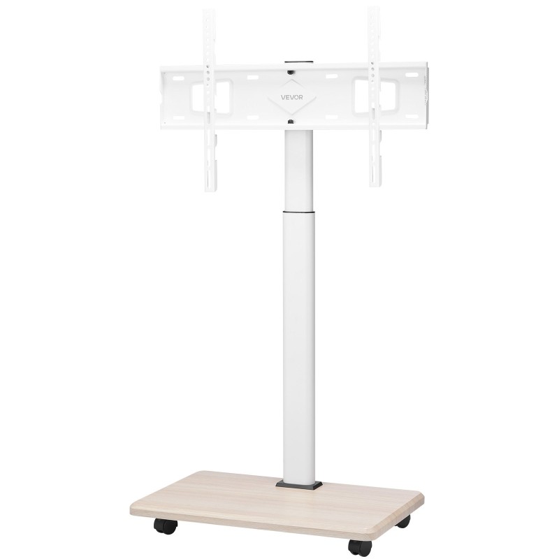 Manuaalinen teräslattiateline televisiolle 32–70 tuumaa 45 kg siirrettävä pyörillä