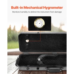 4/4-viulukotelo komposiitti-hiilikuituinen kevyt vedenkestävä kaksinkertaiset olkahihnat jousille ja tarvikkeille