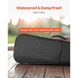 Viulukotelo 4/4 vedenpitävä nailonpintainen pehmeällä plyysivuorella musta