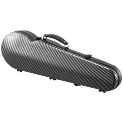 4/4-kokoinen viulukotelo komposiittipinnalla plyysivuorella sisäänrakennetulla kosteusmittarilla kaksinkertaisilla olkahihnoilla