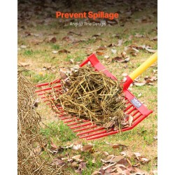 Lantahaarukan vaihtopäät 6 kpl PP-muovia 18 vinosti muotoiltua piikkiä