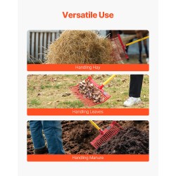 Lantahaarukan vaihtopäät 6 kpl PP-muovia 18 vinosti muotoiltua piikkiä