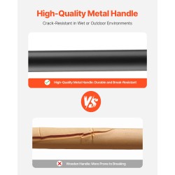 Puutarhatalikko raskaan käytön 5-piikkinen taottu teräspää 1050 mm metallivarsi ergonominen Y-kahva