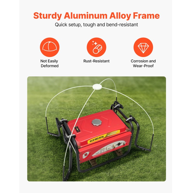 Generaattorin suojus vedenpitävä Oxford-kangas sopii generaattoreille kehä 1778–2743 mm harmaa