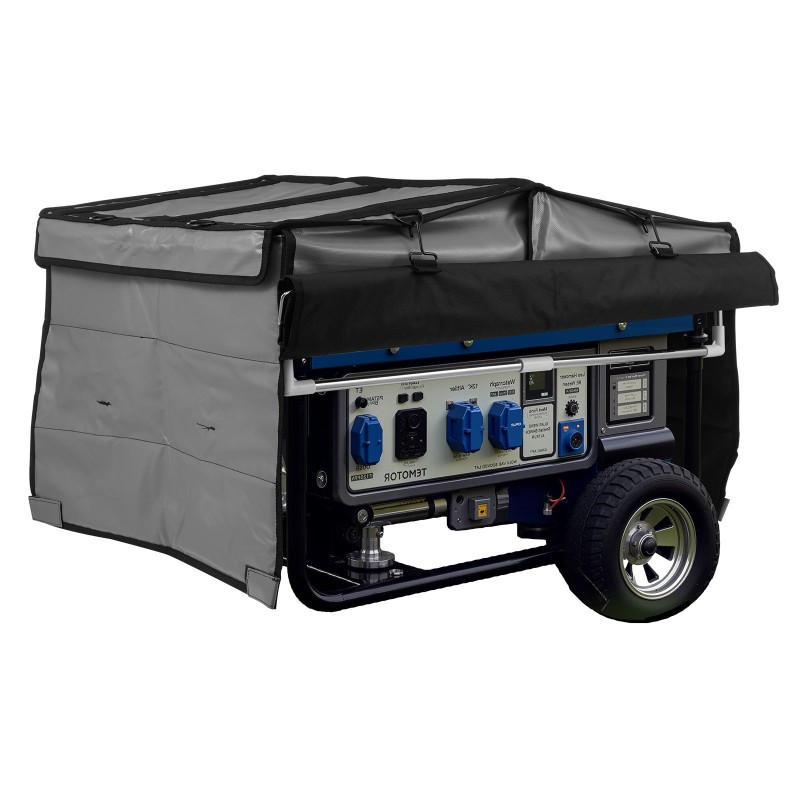 Generaattorinsuojus 420D Oxford-kangas PVC-verkko säänkestävä mitat 865x657x535 mm 3500–12000W