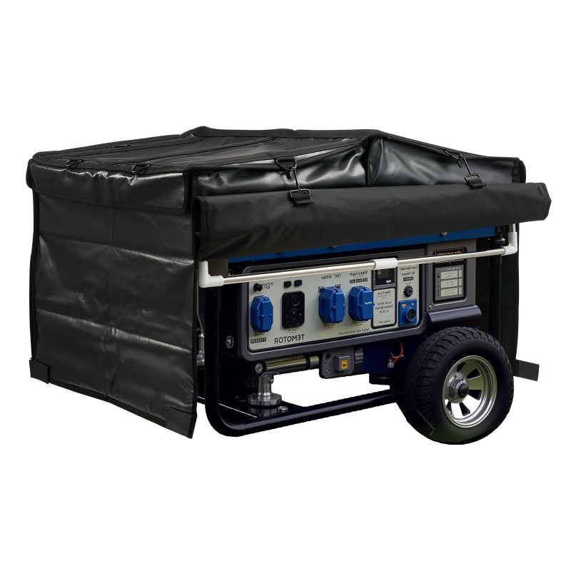 Generaattorin suojus 420D polyesterikangas vedenpitävä ruostumaton teräsrunko 3500–12000W