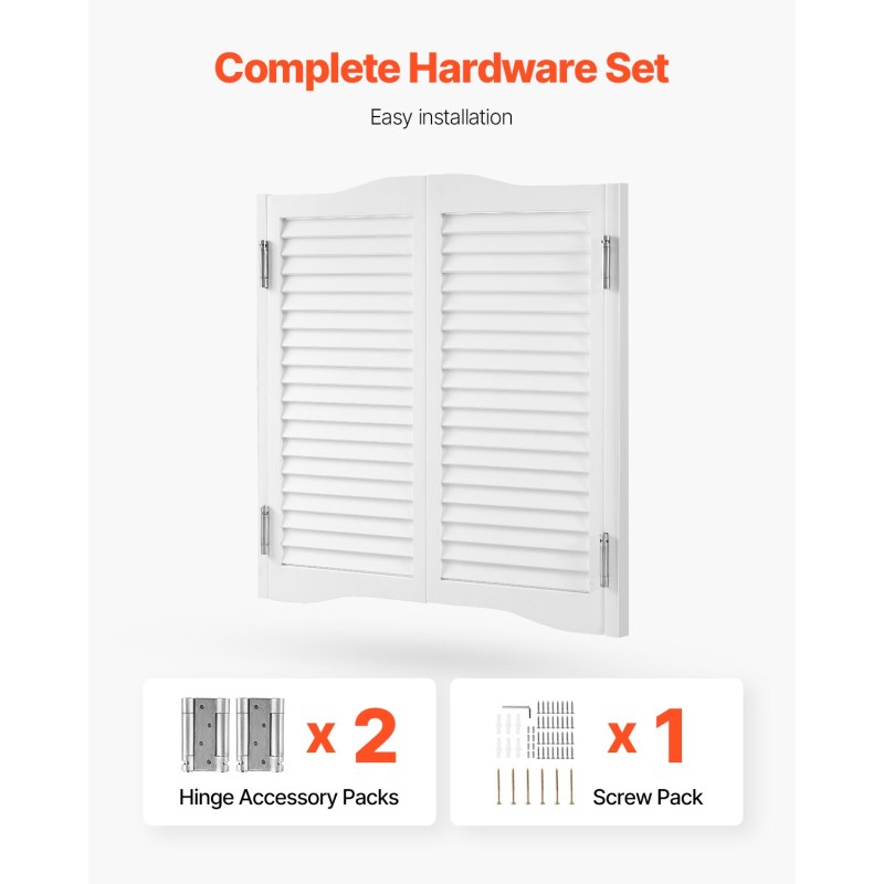 Kaksitoimiset heiluriovet mäntypuusta 805 x 28 x 900 mm valkoinen sisäkäyttöön