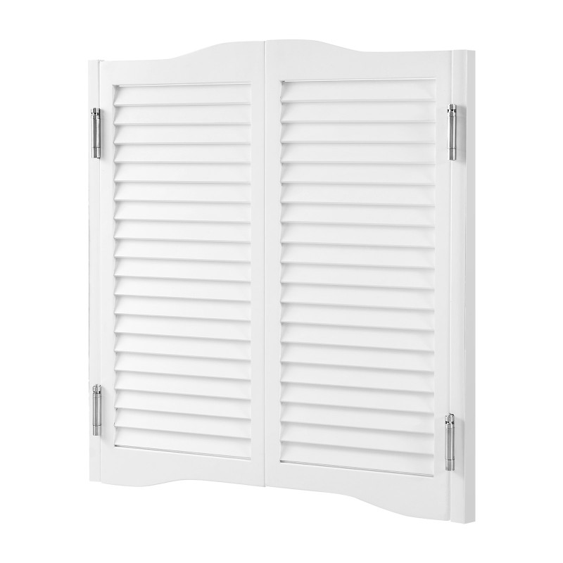 Kaksitoimiset heiluriovet mäntypuusta 805 x 28 x 900 mm valkoinen sisäkäyttöön