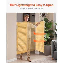 Keinuvat saluunaovet mäntypuusta puolikorkea malli sisäkäyttöön automaattinen sulkeutuminen