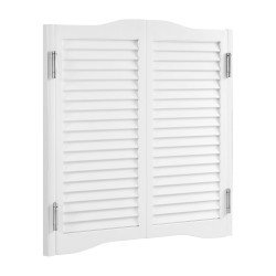 Keinuvat kahvilanovet mäntypuiset valkoiset kaksoisovet 900x28x900 mm