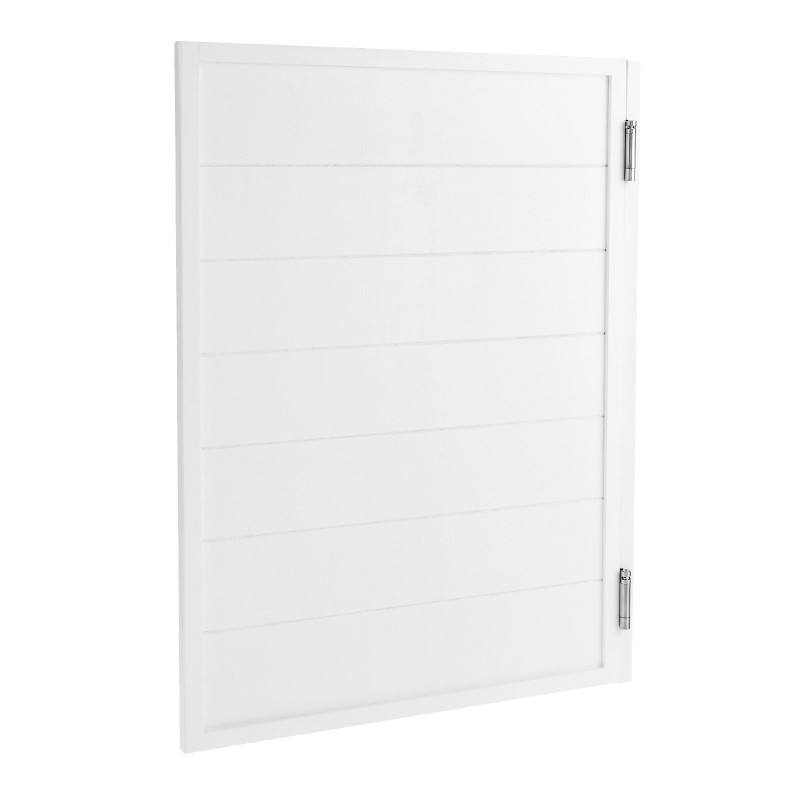 Yksilehtinen mäntypuinen kääntyvä saluunaovi 805x28x1060 mm valkoinen sisäkäyttöön