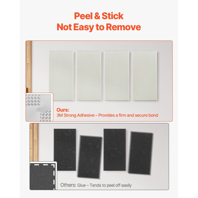 Akustiset seinäpaneelit 4 kpl 600x300x50 mm beige lasikuitu 3M-itseliimautuva