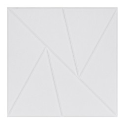 Akustiikkapaneelit polyesterikuituiset 300x300x10 mm 18 kpl itseliimautuvat valkoinen