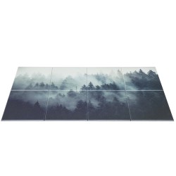 Akustiikkapaneelit polyesterikuituiset 8 kpl 400 300 10 mm itsekiinnittyvät metsäkuosi