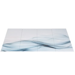 Akustiset itsekiinnittyvät seinäpaneelit polyesterikuitu 400 x 300 x 10 mm 6 kpl