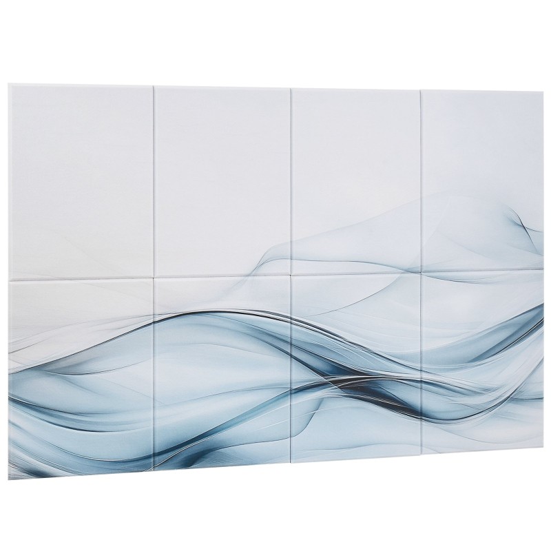 Akustiset itsekiinnittyvät seinäpaneelit polyesterikuitu 400 x 300 x 10 mm 6 kpl