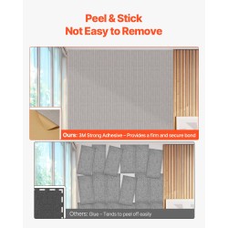 Akustiikkapaneelit korkeatiheyksinen polyesterikuitu 1200x600x10 mm 5 kpl kamelinvärinen itseliimautuva taustaliima