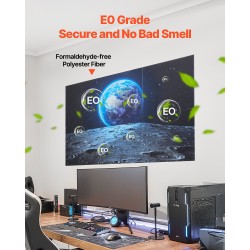 Akustiikkapaneelit polyesterikuitu 600x600x10 mm 6 kpl seinälle