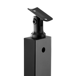 Kaapelikaidepylväät 4 kpl SUS304 ruostumatonta terästä 36x1x2 tuumaa musta