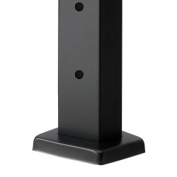 Kaapelikaihdetolppasarja SUS304 ruostumaton teräs 4 tolppaa musta esiporatut reiät