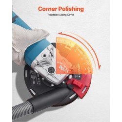 Pölysuojus kulmahiomakoneelle 4–5 tuuman hiomalaikoille betoniin ja marmoriin