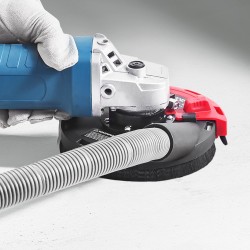 Pölysuojus kulmahiomakoneelle 4–5 tuuman hiomalaikoille betoniin ja marmoriin