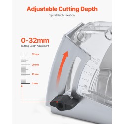 Katkaisun pölysuoja läpinäkyvä kestävä 4–5 tuuman hiomalaikoille ja 1,5–2,01 tuuman etukoteloille