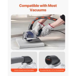 Katkaisun pölysuoja läpinäkyvä kestävä 4–5 tuuman hiomalaikoille ja 1,5–2,01 tuuman etukoteloille