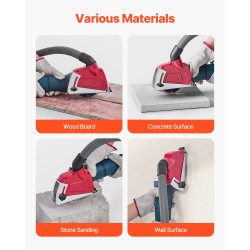 Katkaisupölysuoja 4–5 tuuman laikoille säädettävä 0–32 mm imuriin liitettävä mukana 6 kiristysprikkaa