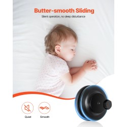 Liukuoven kiskosarja hiiliteräksinen 3000 mm 150 kg musta