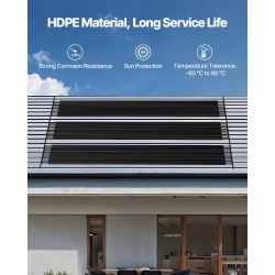 Aurinkokäyttöinen uima-altaan lämmitysjärjestelmä korkeatiheyksinen polyeteeni musta