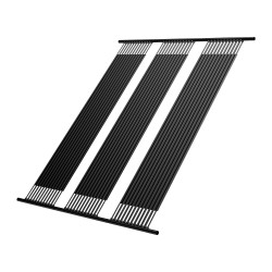 Uima altaan aurinkolämmitin HDPE muovi koko 1235 3100 mm musta sopii upotettuihin ja maanpäällisiin altaisiin