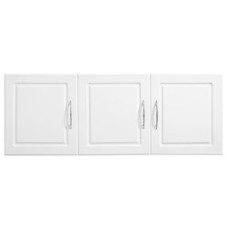 Pyykkikaappi seinään asennettava valkoinen lastulevy ja MDF-levy kolmiovinen kahdella hyllyllä