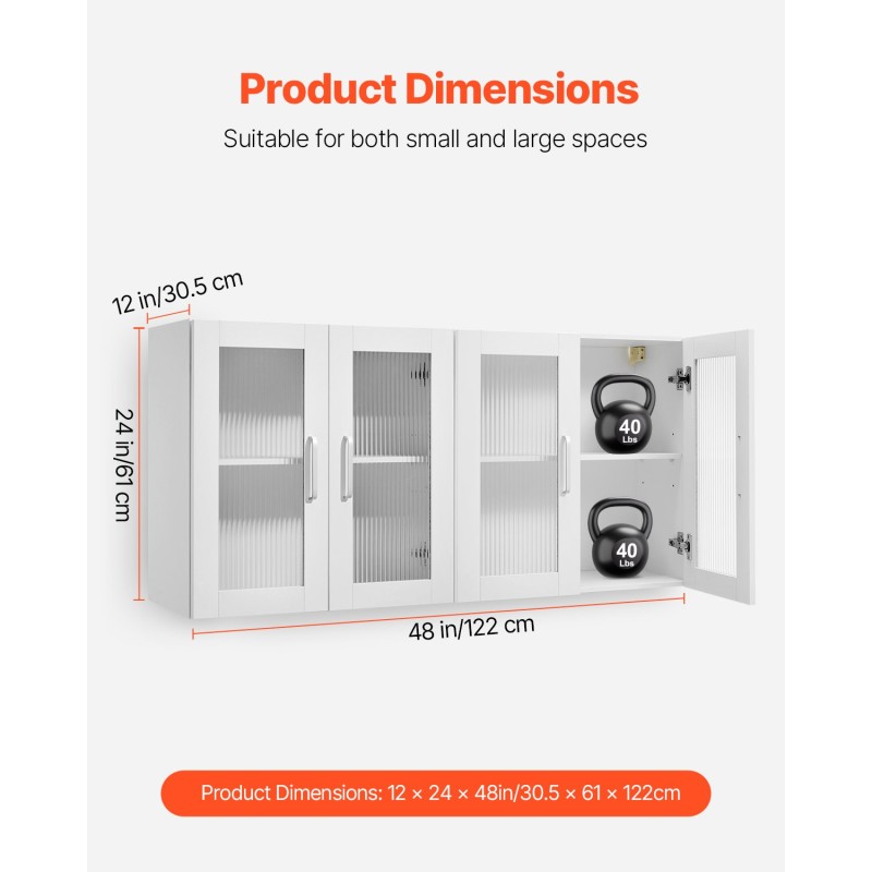 Seinälle asennettava pyykkihuonekaappi lastulevy MDF-levy valkoinen 30,5x61x61 cm 4 ovea säädettävät hyllyt