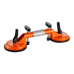 Sauma-asetinsarja 2 kpl työtasoille ja laatoille 125 mm nitriilikumikupeilla ja tyhjiöpumpulla