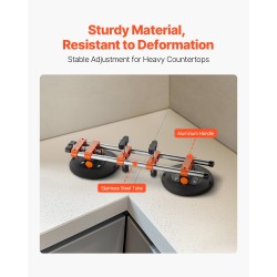 Saumankiinnitin kaksitangoinen nitriilikumiset 6 tuuman imukupit 2 kpl