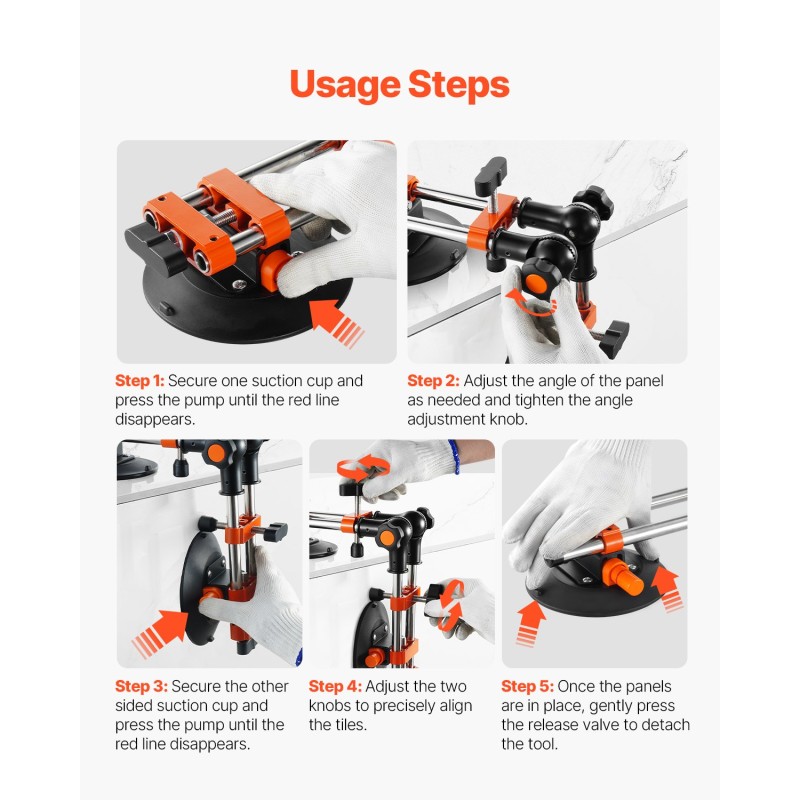 Saumantasain 152 mm nitriilikumikupilla 200 kg imuvoimalla 2 kpl työtasoille ja laatoille