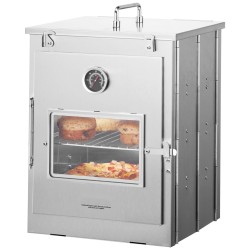 Taitettava retkiuuni 30 l 430 ruostumatonta terästä lasiluukulla