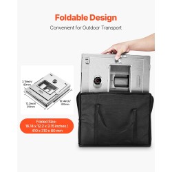 Taitettava retkiuuni 30 l 430-ruostumatonta terästä lasiluukulla